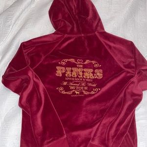 Vintage Pink Velvet Sweater